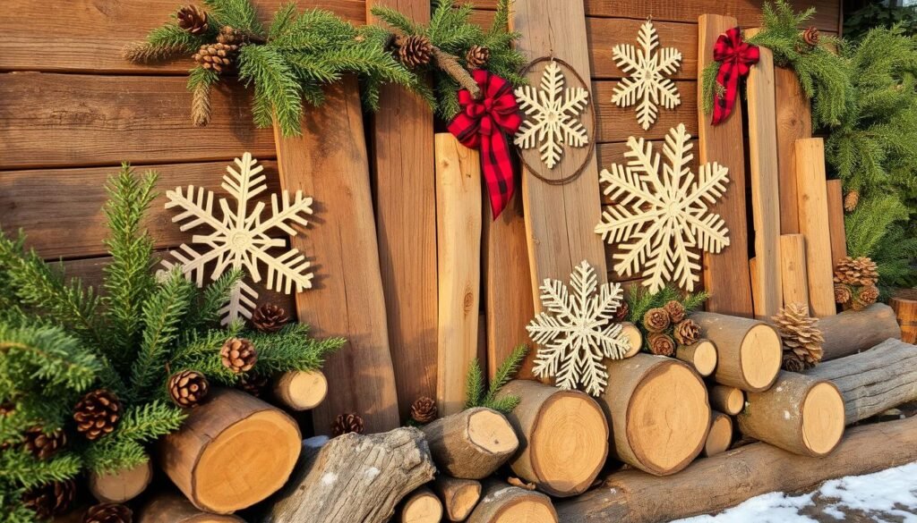 weather-resistant wood outdoor holiday decorations