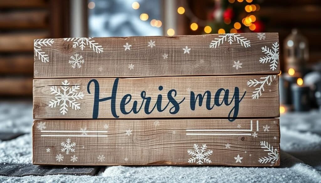 weathered pallet wood winter sign weathered pallet wood winter sign