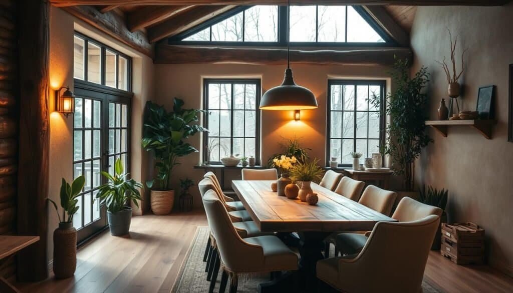 wood-accented dining space wood-accented dining space