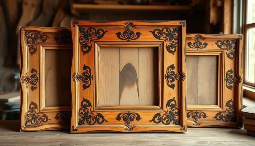 wood-burned picture frames wood-burned picture frames