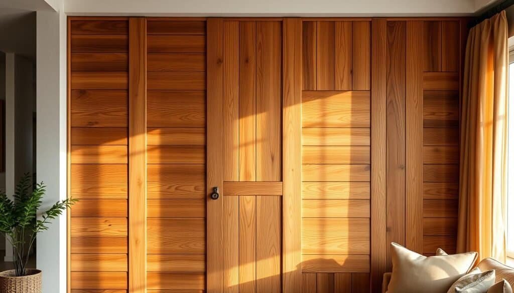 wood slat wall divider
