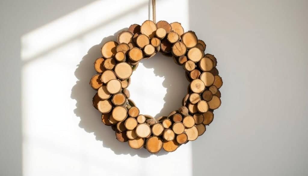 wood slice wreath