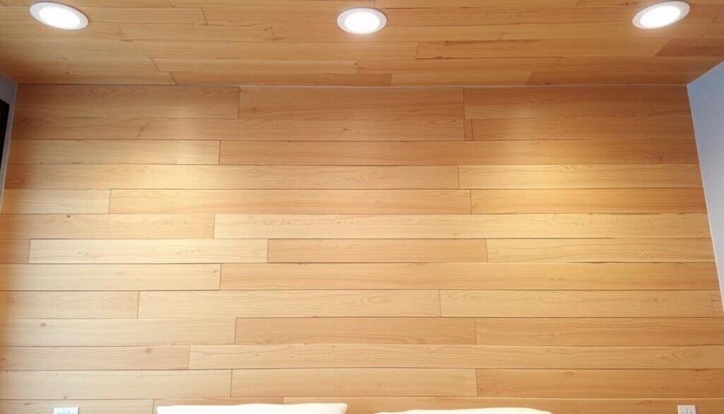 wood wall installation
