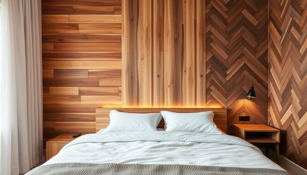 wood wall styles for bedroom aesthetics