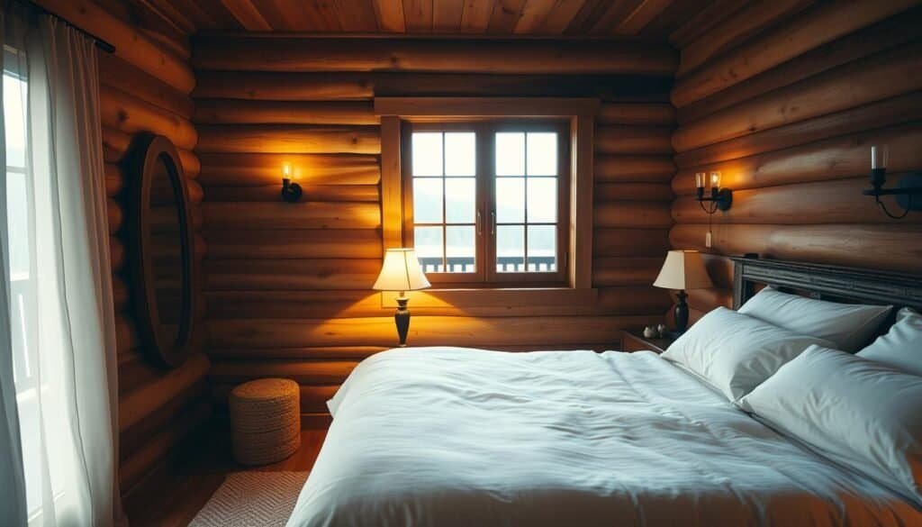 wood walls bedroom transformation