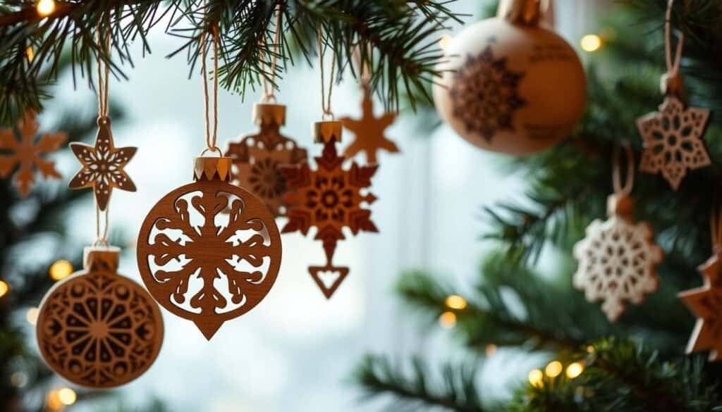 wooden Christmas ornaments
