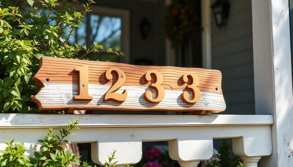 wooden address sign wooden address sign