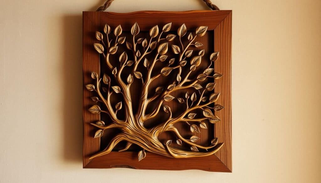 wooden art handmade