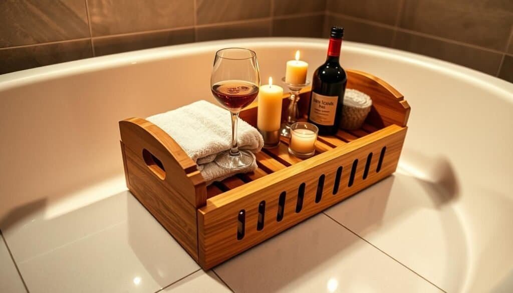 wooden bath caddy wooden bath caddy