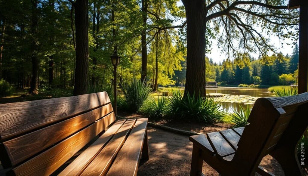 wooden benches wooden benches
