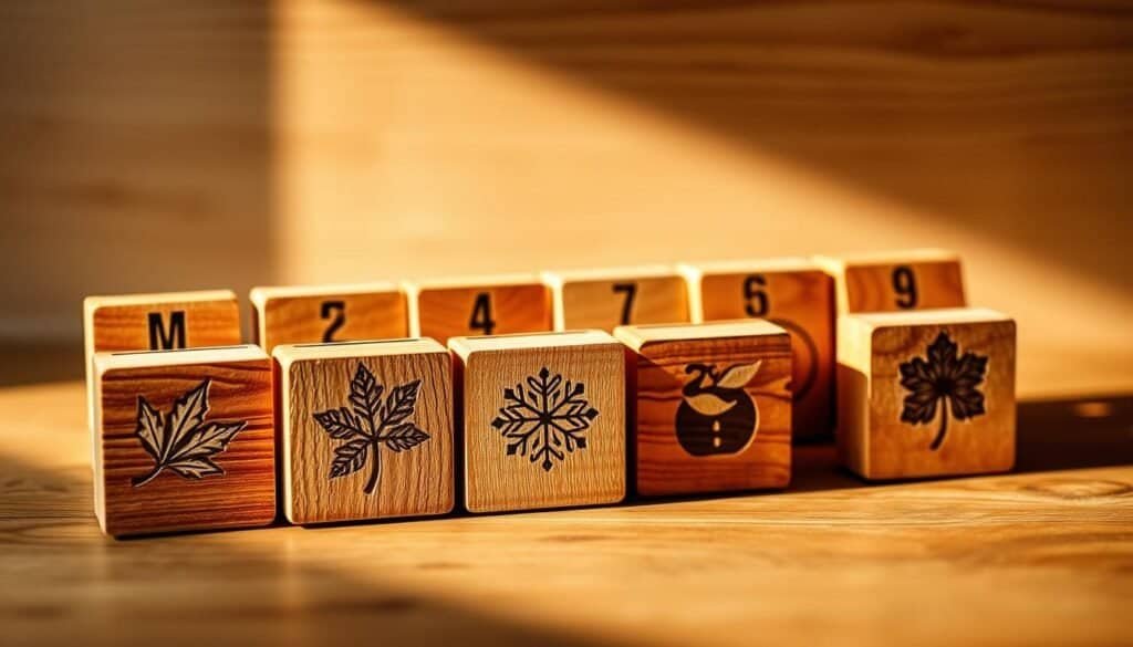wooden block calendar wooden block calendar