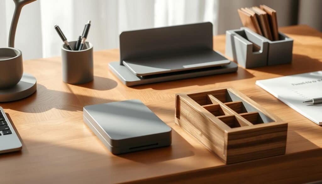 wooden desk organizers