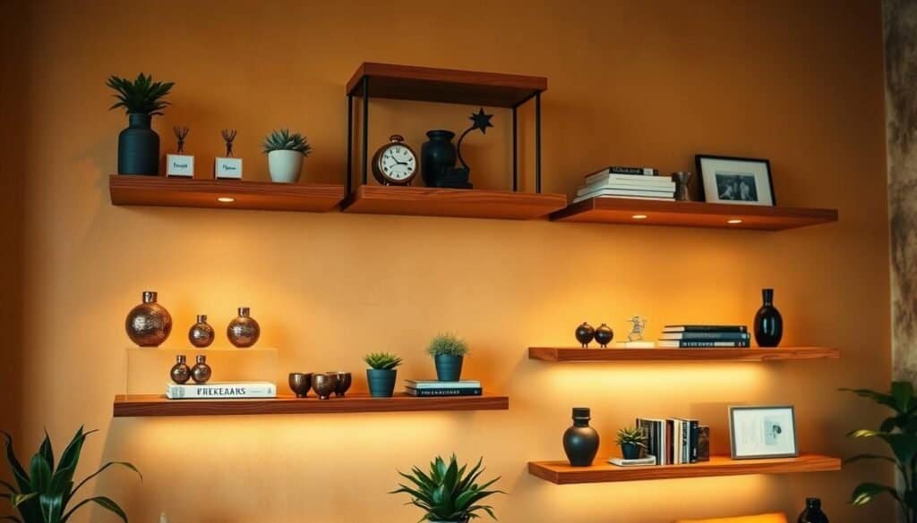 wooden floating shelves wooden floating shelves