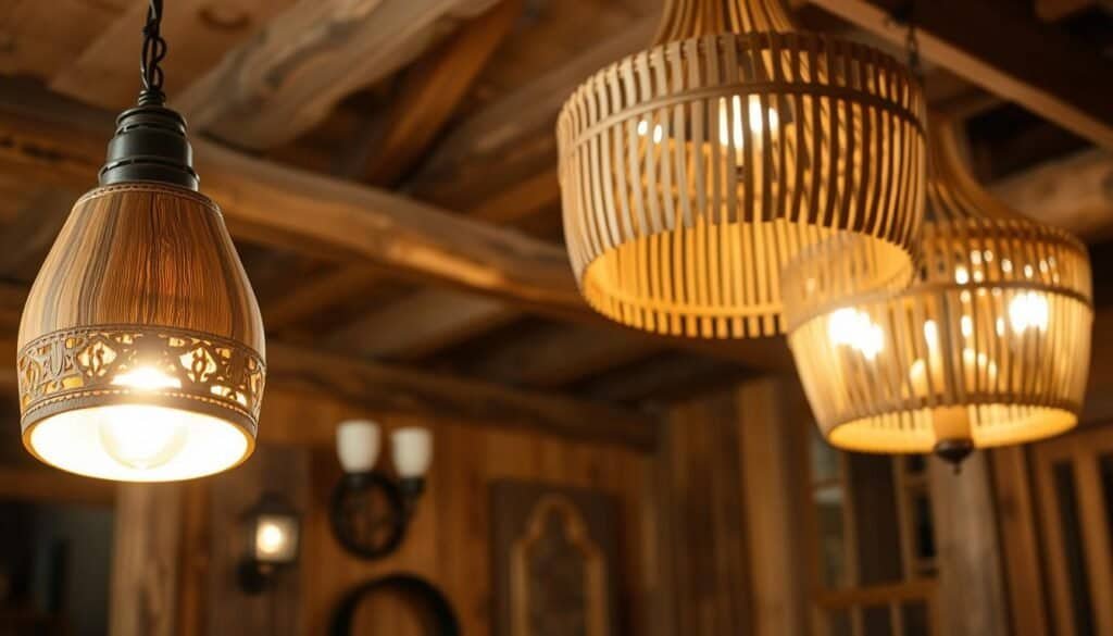 wooden lighting fixtures
