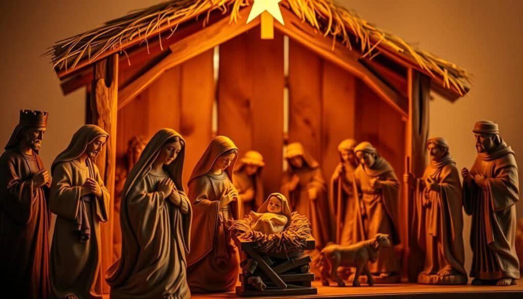 wooden nativity sets