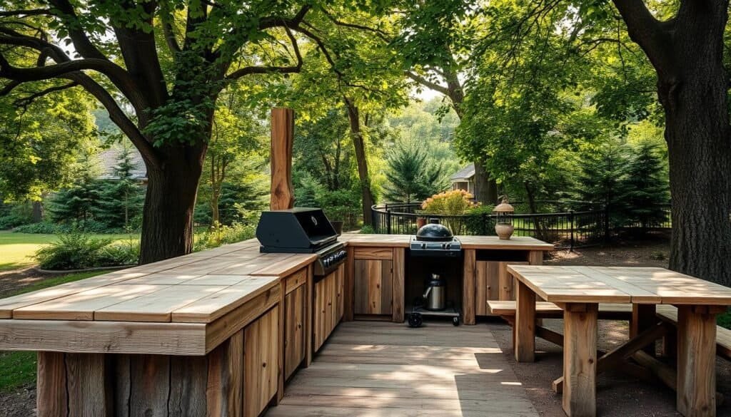 wooden outdoor kitchen wooden outdoor kitchen