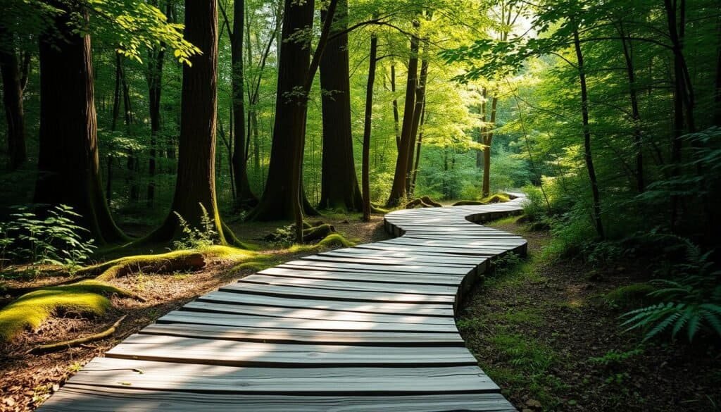 wooden pathway wooden pathway