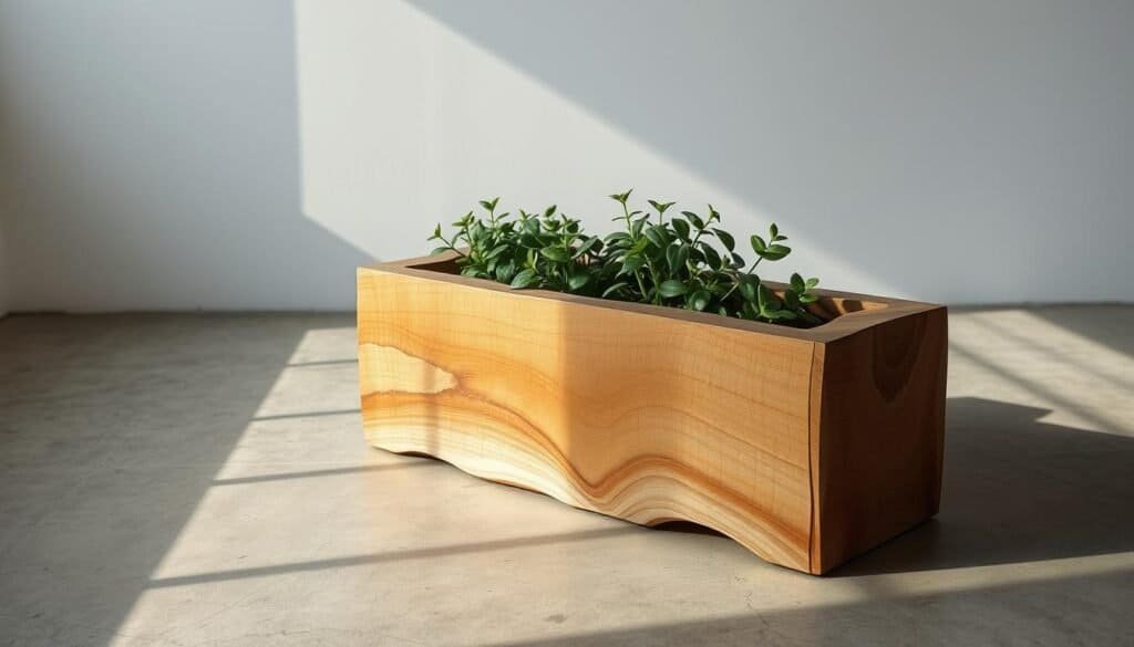 wooden planter finishing techniques