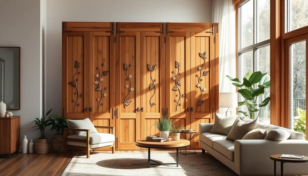 wooden room dividers with seasonal decorative panels wooden room dividers with seasonal decorative panels