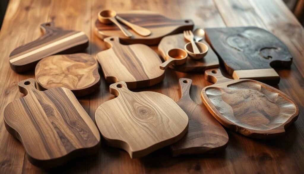 wooden serving boards