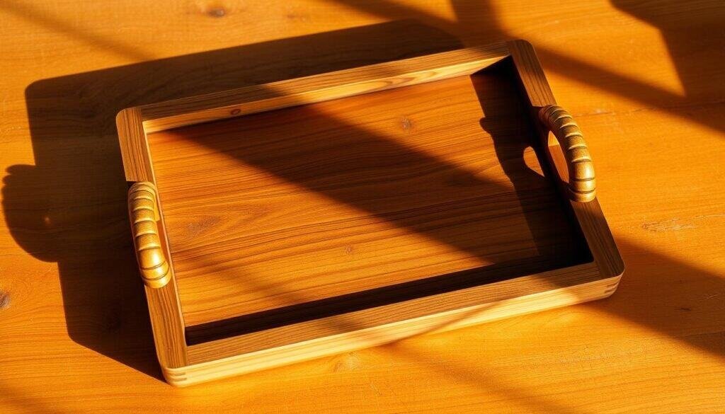 wooden serving tray
