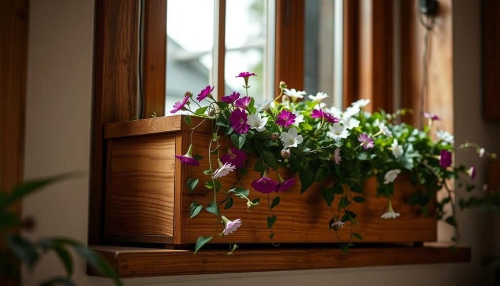 wooden window box wooden window box