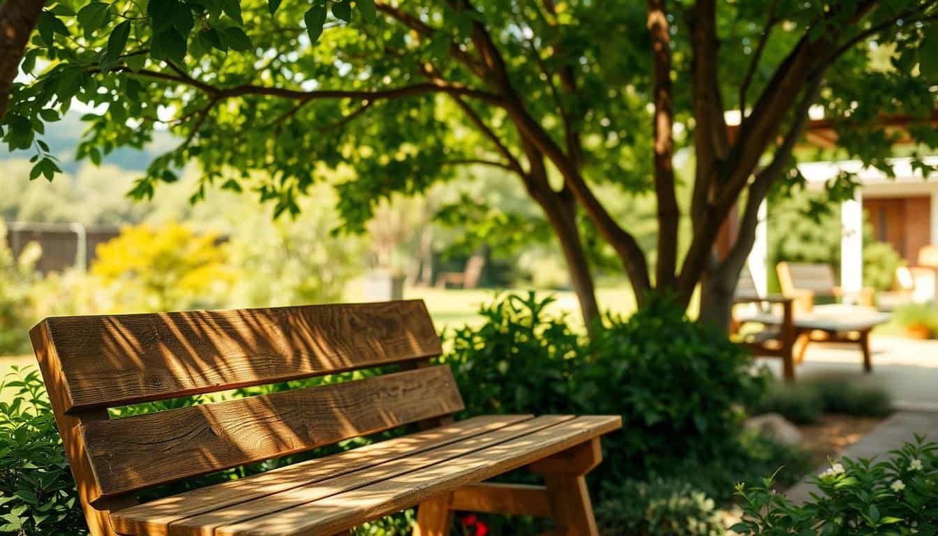 Backyard Feeling a Bit Neglected? Try Adding a Warm Wooden Accent