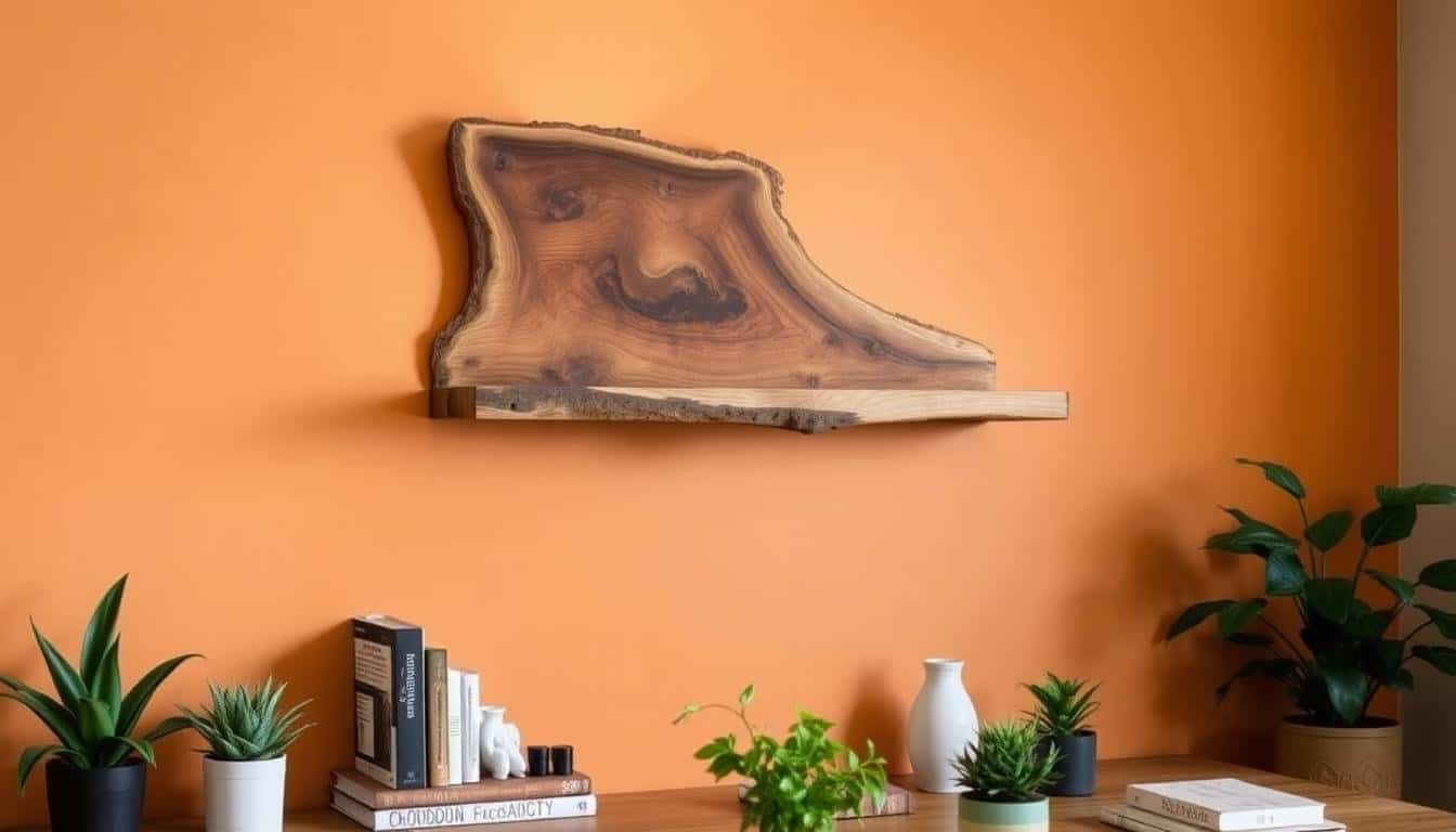 Build Live Edge Shelves Using Basic Tools