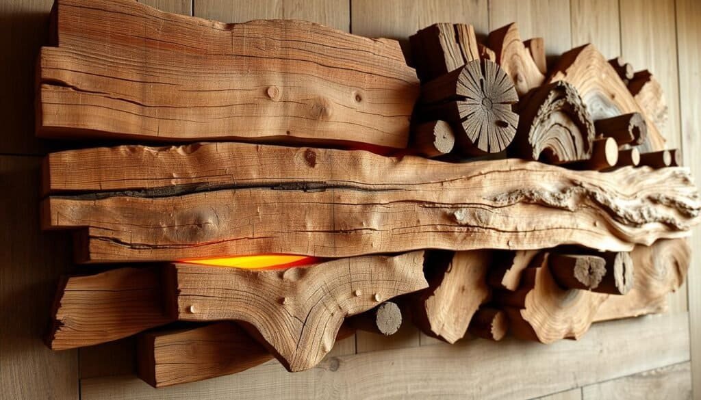 Rustic wood wall art, crafted with precision and character. A weathered display of natural grain and imperfections, hand-carved by The Sawdust Man. Warm lighting casts a cozy glow, highlighting the textured surface and organic forms. Layered compositions of reclaimed wood, rough-hewn beams, and earthy tones create a captivating focal point. Expertly arranged in a harmonious balance, this artisanal piece embodies the essence of modern DIY wood projects with a rustic twist. A testament to the beauty of handmade craftsmanship, perfect for adorning any space with natural charm. Rustic wood wall art, crafted with precision and character. A weathered display of natural grain and imperfections, hand-carved by The Sawdust Man. Warm lighting casts a cozy glow, highlighting the textured surface and organic forms. Layered compositions of reclaimed wood, rough-hewn beams, and earthy tones create a captivating focal point. Expertly arranged in a harmonious balance, this artisanal piece embodies the essence of modern DIY wood projects with a rustic twist. A testament to the beauty of handmade craftsmanship, perfect for adorning any space with natural charm.