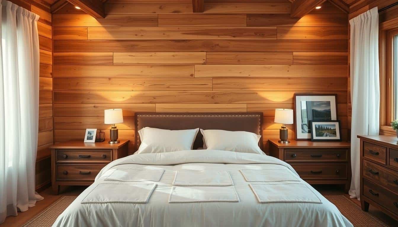 Something About Your Bedroom Feel a Little “Off” Today? Try a Gentle Wood Accent
