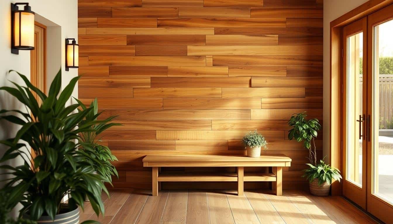 Want Your Entryway to Feel More Welcoming? Try Adding a Warm Wood Accent