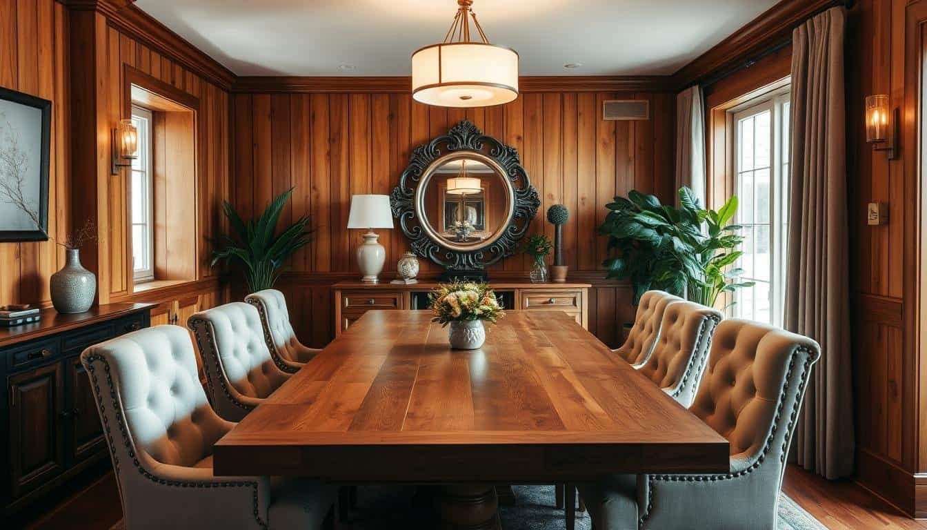 Want family meals to feel cozier? Try adding a few dining room wood accents.