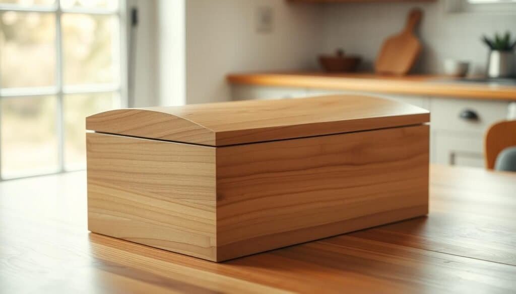 handmade wooden box with lid