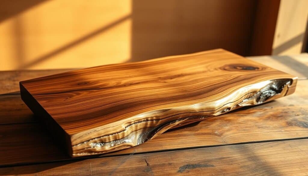 live edge wood serving tray