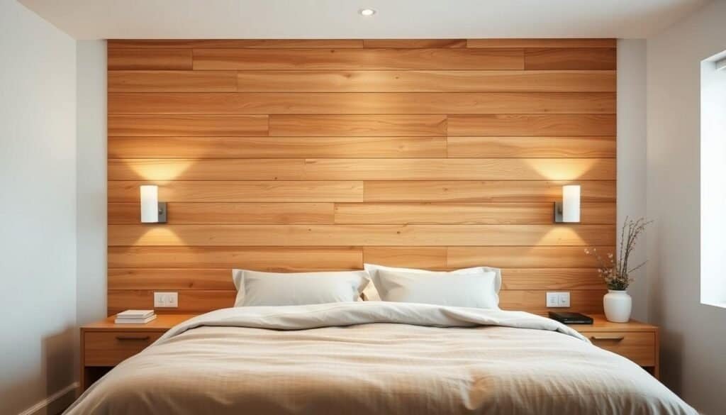 wood accent wall