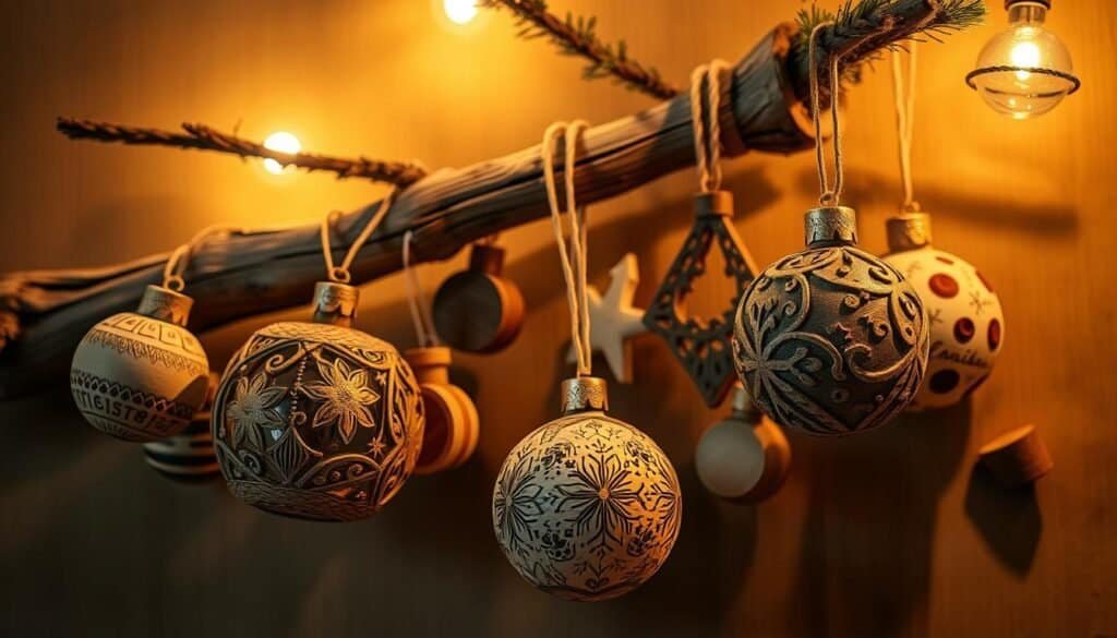 wooden Christmas ornaments