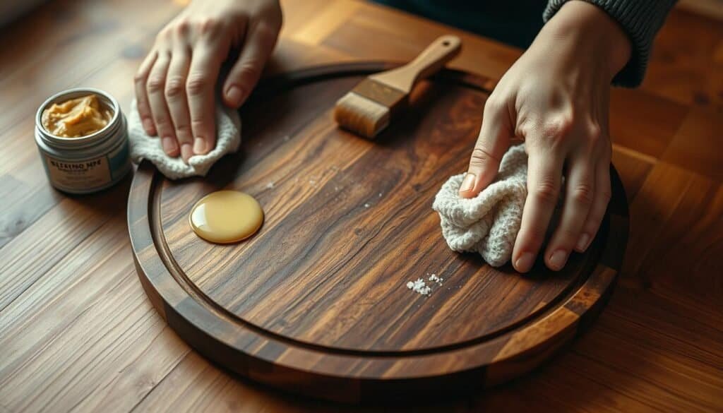 wooden serving tray maintenance