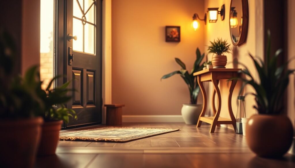 Cold Entryway? Add a Wood Accent