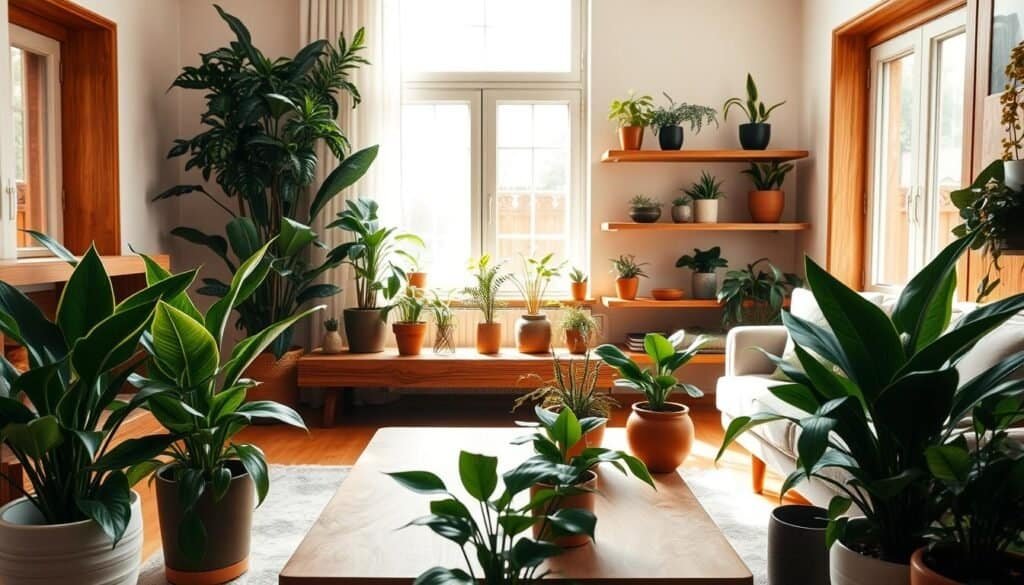 If Your Home Feels Flat, Try Blending Plants With Wood for Warmth