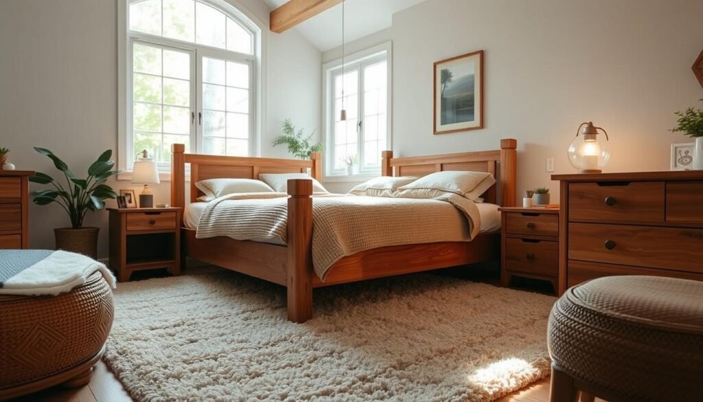 Comfortable Bedrooms with Wood