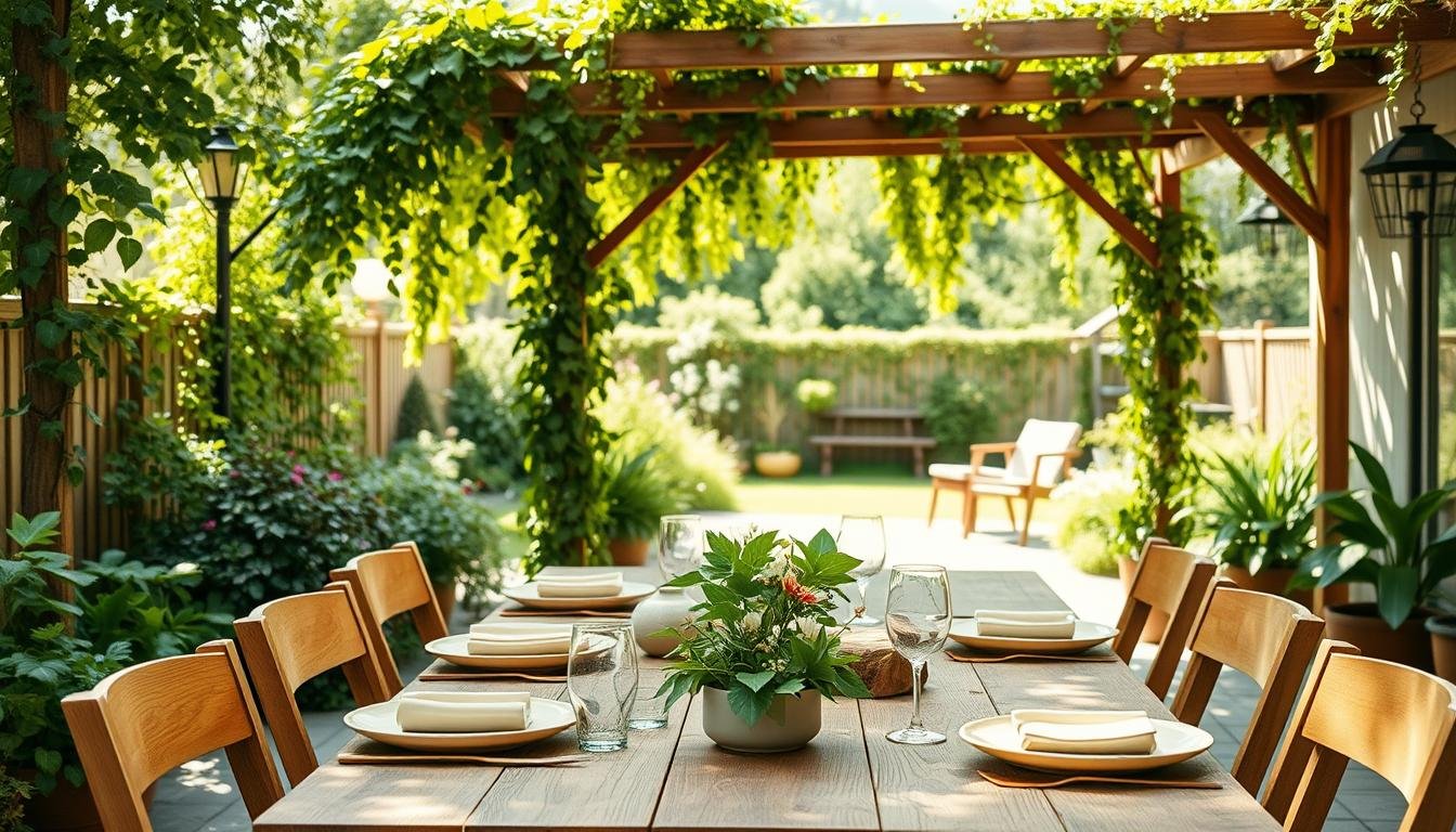 Natural Outdoor Styling with Wood