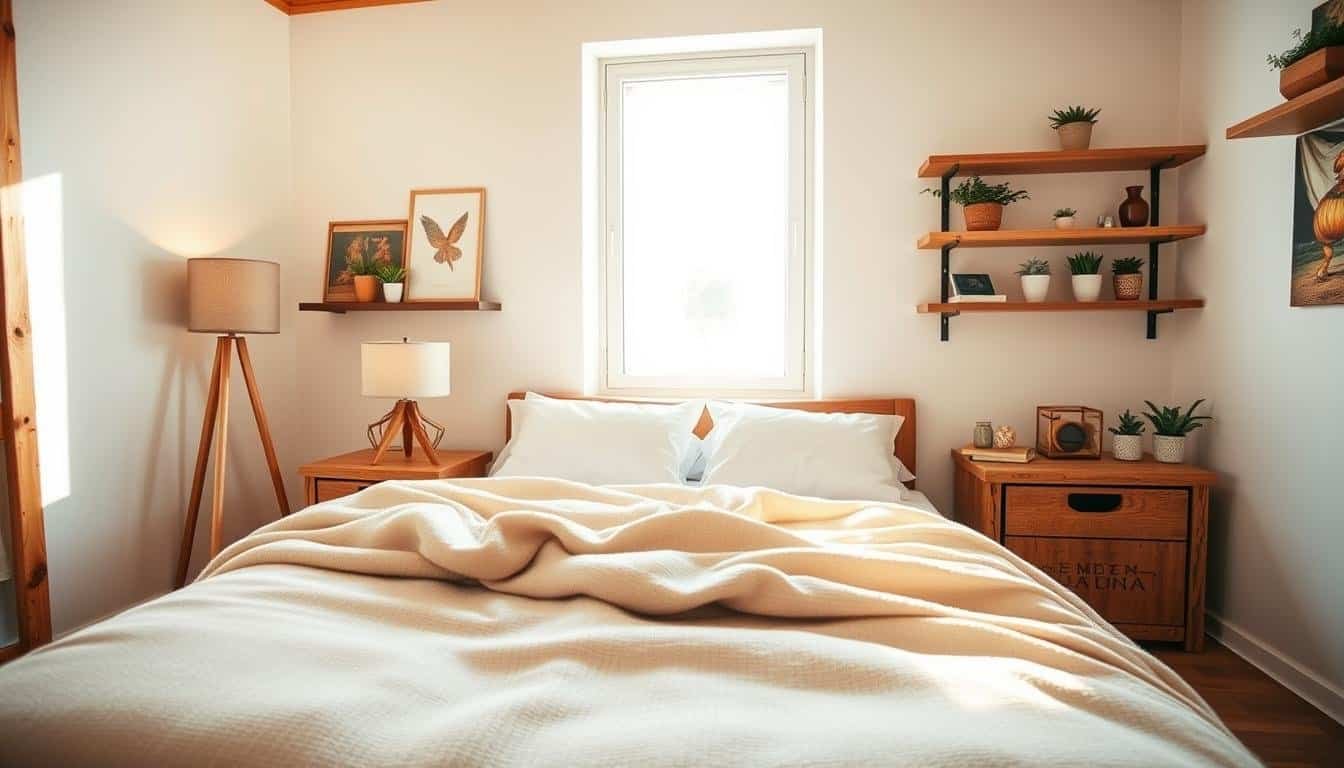 Warm Wood Bedroom Accents