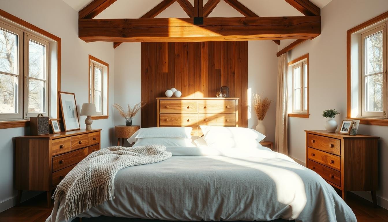 Wood Details That Make a Bedroom Feel Warmer