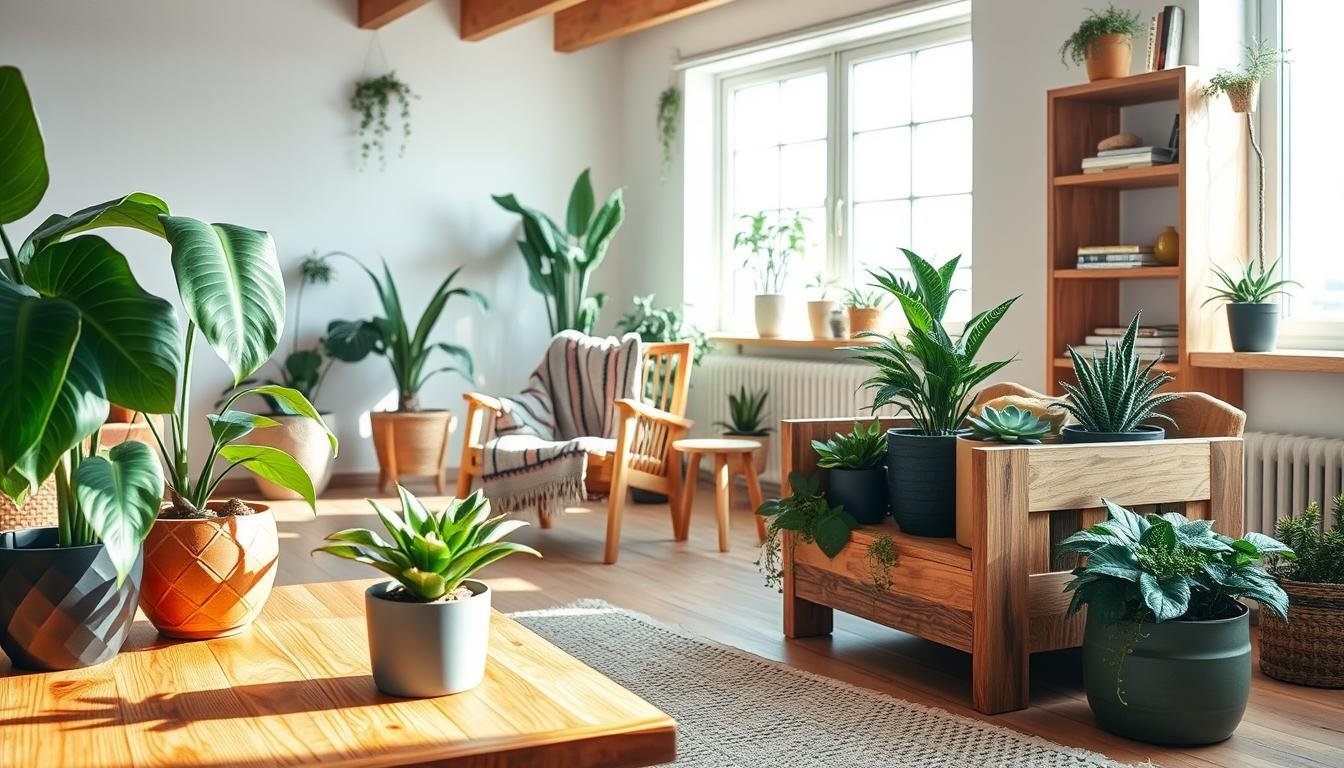 Wood and Plant Ideas That Soften Hard Spaces