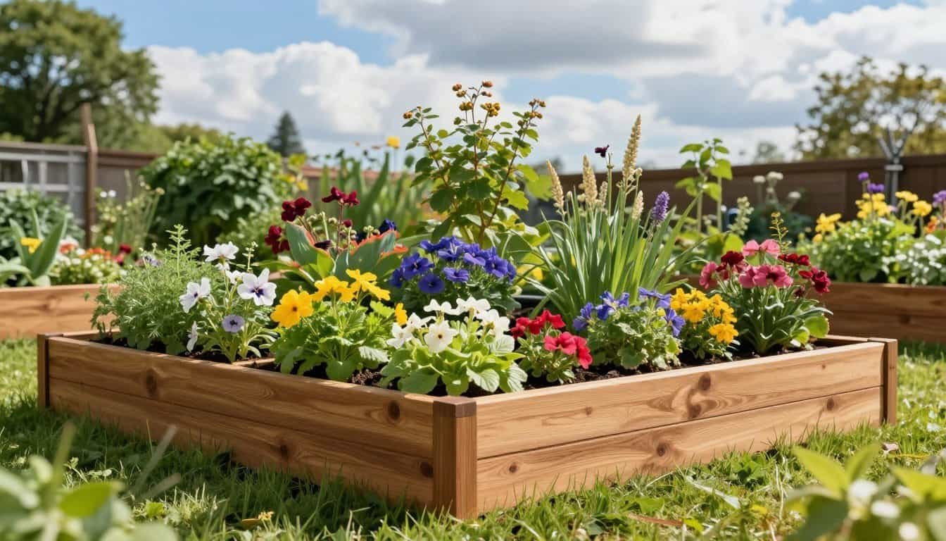 A Plant Divider Box Can Organize Busy Garden Beds