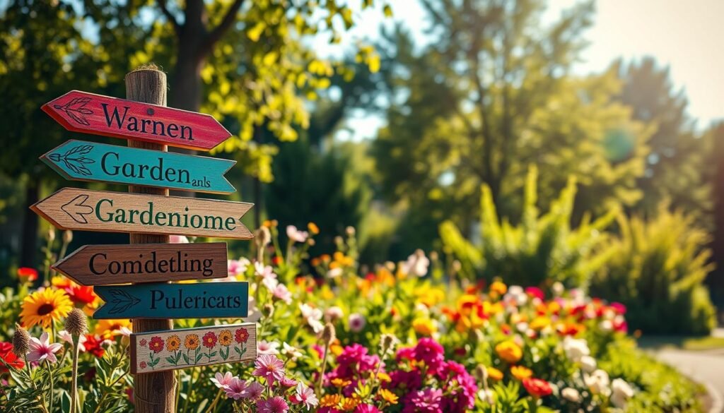 A Simple Garden Sign Post Can Add Character to Any Backyard