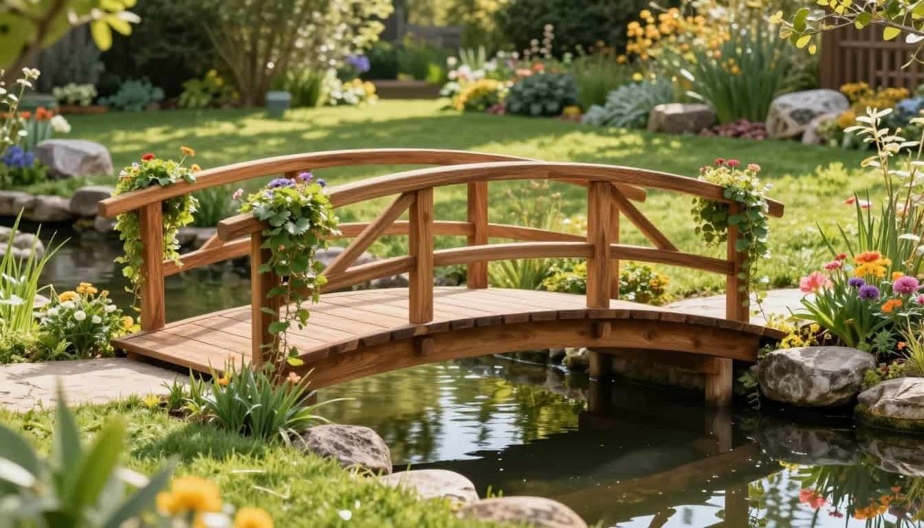 A Small Garden Bridge Can Add Charm to Any Backyard