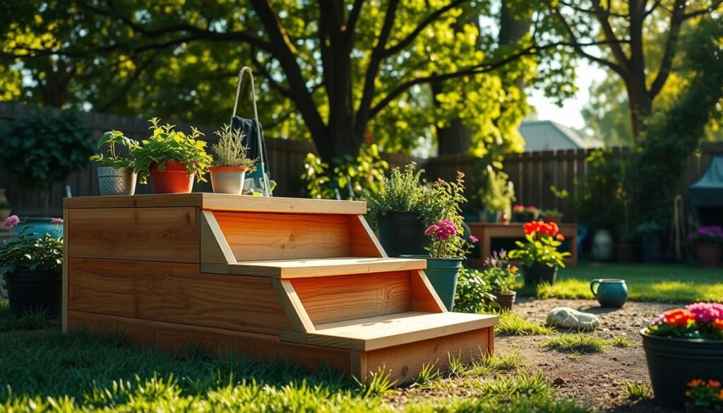 A Small Garden Step Platform Can Make Raised Beds Much Easier to Use