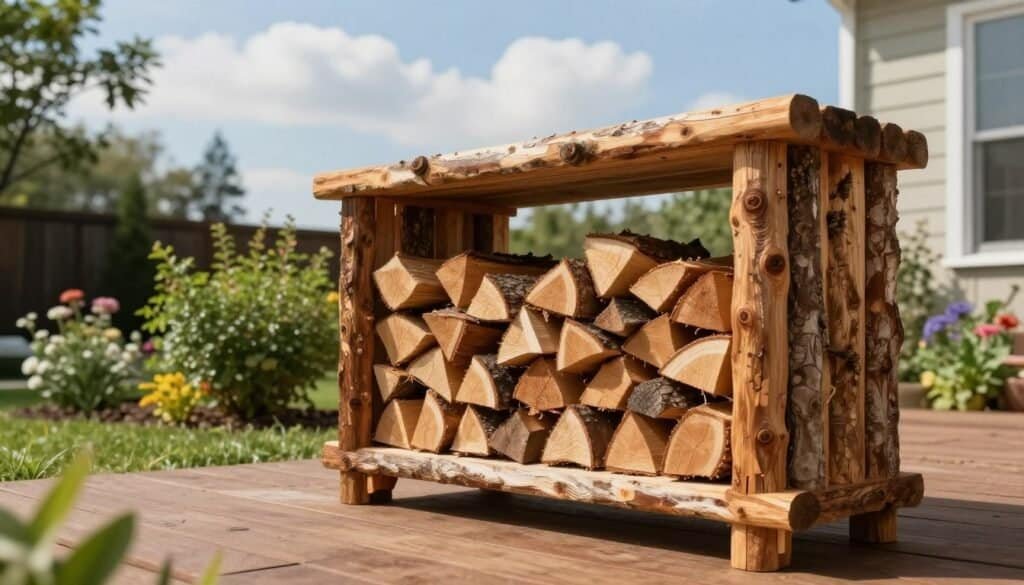 Firewood Piles Can Look Messy — A Simple Rack Can Keeps Things Organized