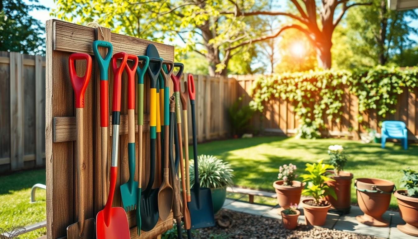 This Keeps Garden Tools Organized — Simple Rack Idea